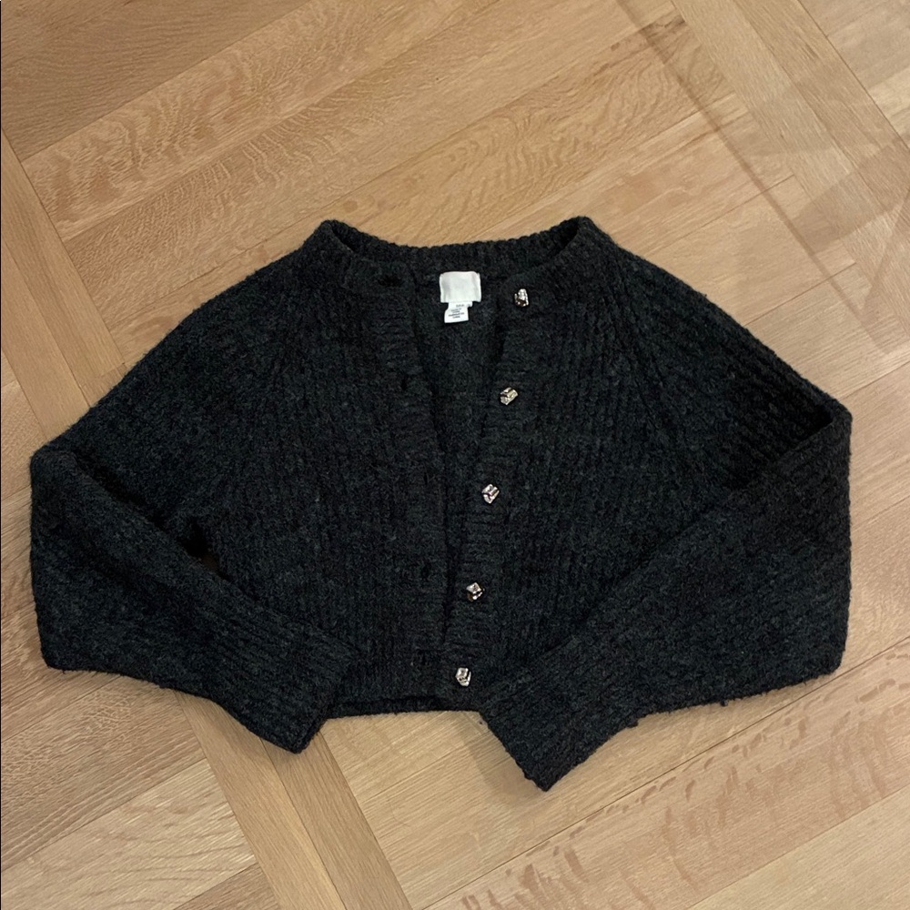 H&M Grey Knit Cardigan